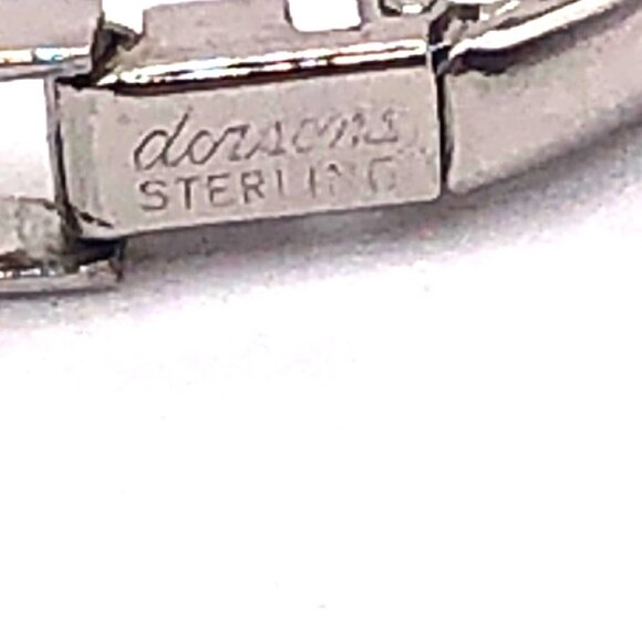 Dorsons 1950s Sterling Silver Princess Cut Clear Crystal Rhinestone Choke - Picture 13 of 13